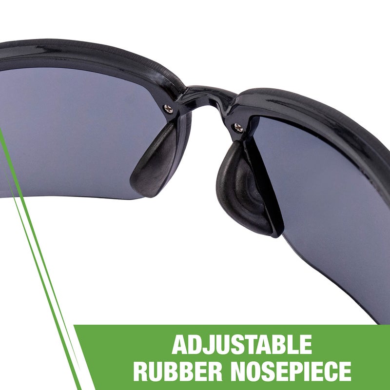 Crossfire 2961 Safety Glasses, Smoke Lens/Pearl Black Frame, One Size - Image 3